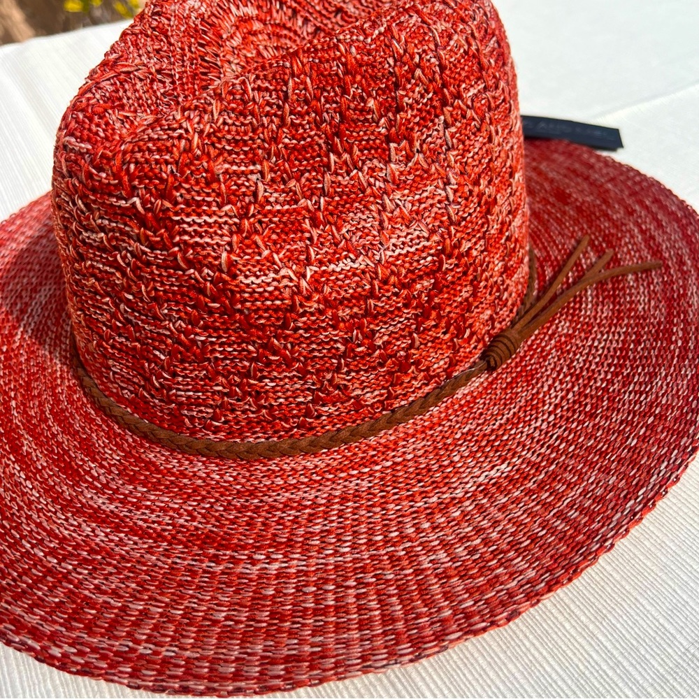 Marc and Mel Red & Cream Sun Hat
